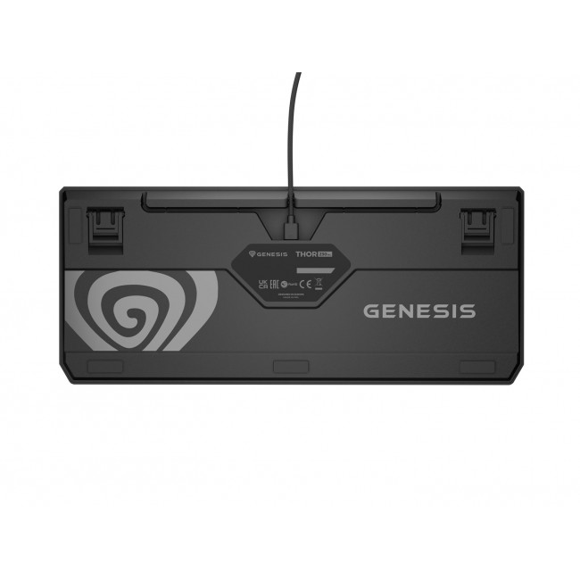 GENESIS Thor 230 TKL keyboard Gaming USB + RF Wireless + Bluetooth QWERTY Black, Grey, Orange