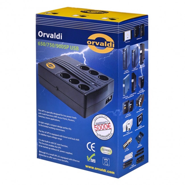 UPS ORVALDI 900SP USB LINE-INTERACTIVE UPS ORVALDI 900SP USB LINE-INTERACTIVE