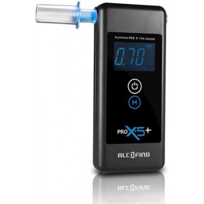 Alcofind Pro x-5+ breathalyzer 5 years warranty, 12 months service