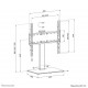Neomounts DS45-430BL14 TV stand 32-55 Neomounts DS45-430BL14 TV stand 32-55