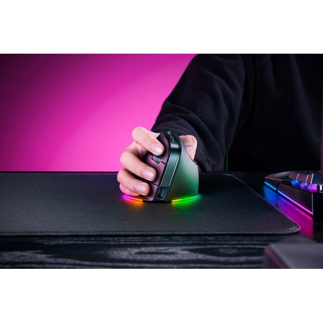 Razer Pro Click V2 Vertical mouse Universal Right-hand RF Wireless + Bluetooth + USB Type-C Optical 30000 DPI Razer Pro Click V2 Vertical mouse Universal Right-hand RF Wireless + Bluetooth + USB Type-C Optical 30000 DPI