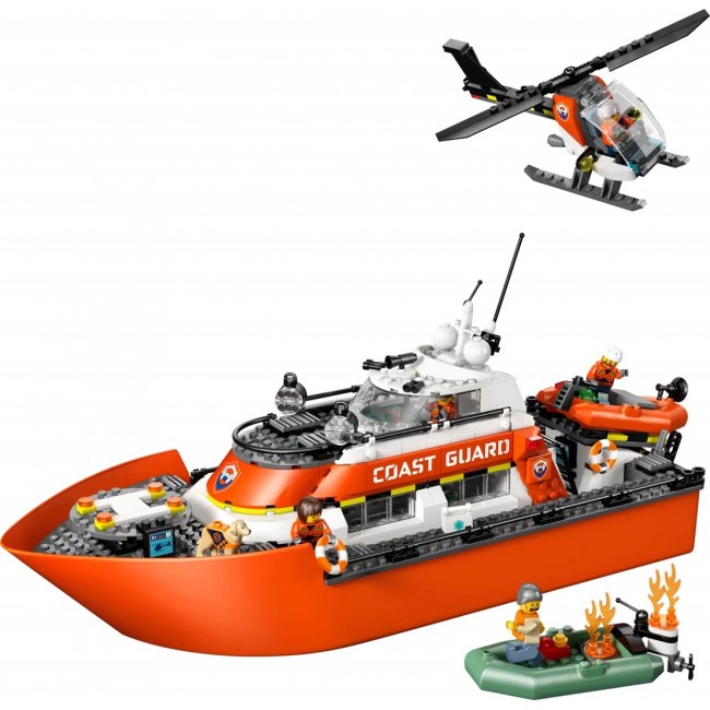 LEGO CITY 60504 Coast Guard Rescue Boat and Helicopter LEGO CITY 60504 Coast Guard Rescue Boat and Helicopter