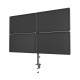 Gembird MA-D4-01 Adjustable desk 4-display mounting arm (rotate, tilt, swivel), 13 -32 , up to 10kg per screen