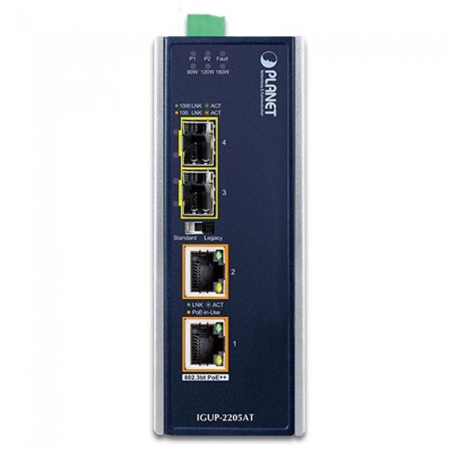 PLANET IGUP-2205AT network media converter 1000 Mbit/s Multi-mode, Single-mode Blue