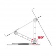 Unitek OT180SL01 360 adjustable laptop stand 10-16