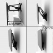 Maclean MC-891 Electric TV Wall Mount Bracket with Remote Control Height Adjustment 37'' - 70