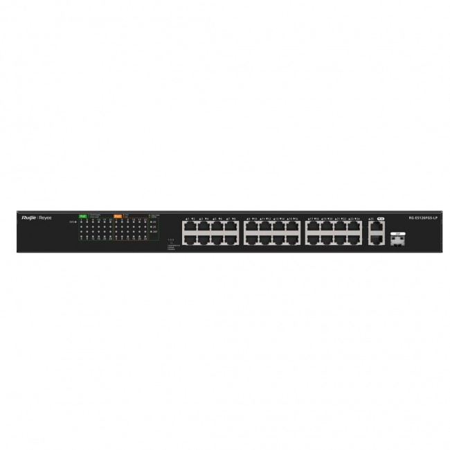 Ruijie Networks RG-ES126FGS-LP network switch Unmanaged L2 Fast Ethernet (10/100) Power over Ethernet (PoE) Black