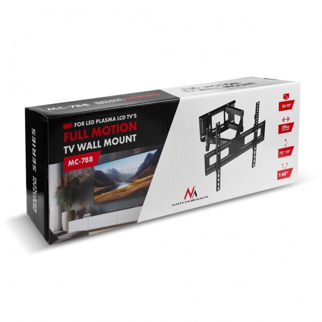 Maclean TV Mount, max VESA 600x400, 32-85