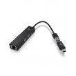 ICY BOX IB-HUB1439-LAN Wired USB 3.2 Gen 1 (3.1 Gen 1) Type-A Black
