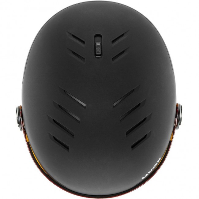UVEX Wanted Visor Ski Helmet Black 58 61 cm (L)