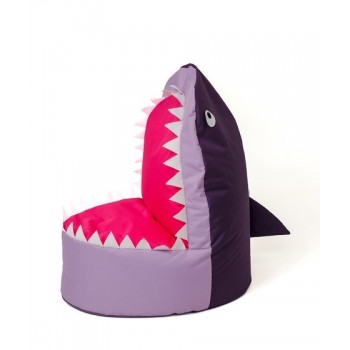 Sako bag pouffe Shark purple-light purple XXL 100 x 60 cm