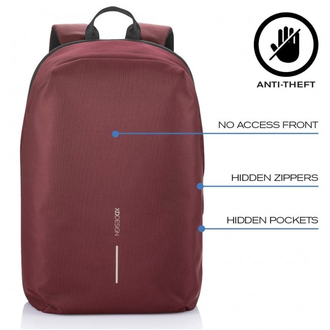 XD DESIGN ANTI-THEFT BACKPACK BOBBY SOFT RED P/N: P705.794 XD DESIGN ANTI-THEFT BACKPACK BOBBY SOFT RED P/N: P705.794