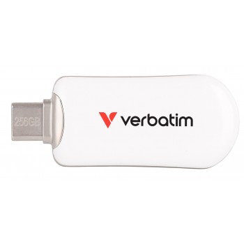 Verbatim Plectra USB-C Flash Drive White 256GB