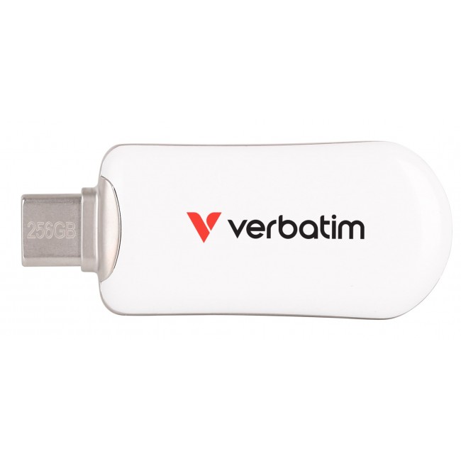 Verbatim Plectra USB-C Flash Drive White 256GB Verbatim Plectra USB-C Flash Drive White 256GB