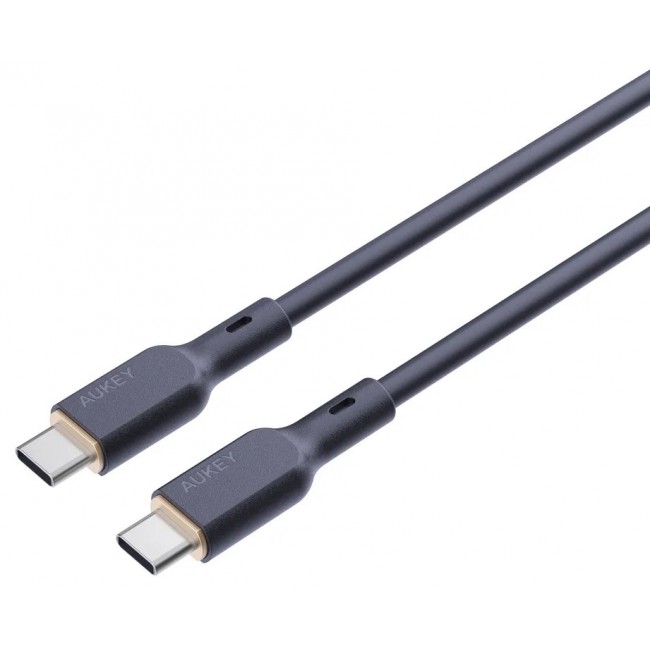 AUKEY CB-SCC101 USB-C Type-C Power Delivery PD 100W 5A 1m Silikon Black AUKEY CB-SCC101 USB-C Type-C Power Delivery PD 100W 5A 1m Silikon Black