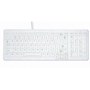 Contour Design Active Key AK-C7000 keyboard Office USB QWERTZ German White