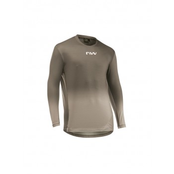 Koszulka rowerowa NORTHWAVE Edge 2 Jersey L/s brązowa - L