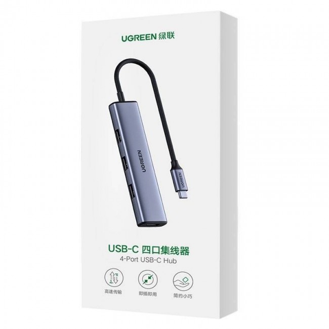 Ugreen USB Type-C HUB - 4 USB 3.2 Gen 1 Silver