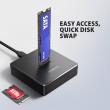 Axagon ADSA-M2C11 USB-C 10Gbps M.2 NVMe & SATA SSD Docking Station