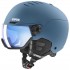 Uvex Skihelm wanted visor Stone colour, Blue