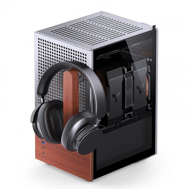 Jonsbo T6 PC Case, Mini-Tower, Mini-ITX, Glass, Wo