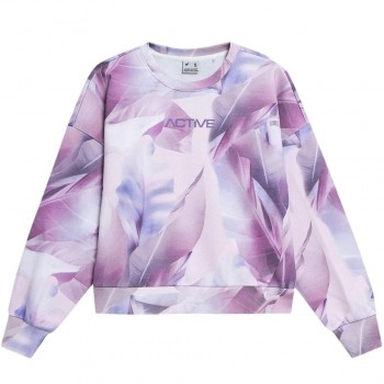 Women's sweatshirt 4F multicolor allover H4L22 BLD023 91A XL