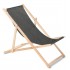 Classic beech lounger GreenBlue GB183M Melange black