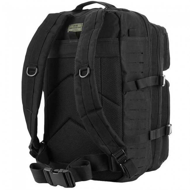 M-TAC Large Assault Pack Laser Cut Backpack - Black M-TAC Large Assault Pack Laser Cut Backpack - Black