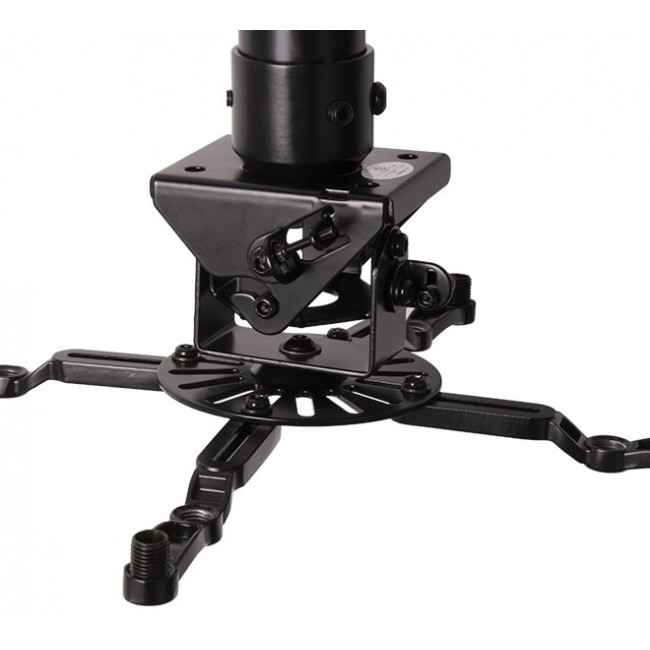 B-Tech SYSTEM 2 - Universal Projector Ceiling Mount with Micro-adjustment - 0.6m to 1m 50mm Pole