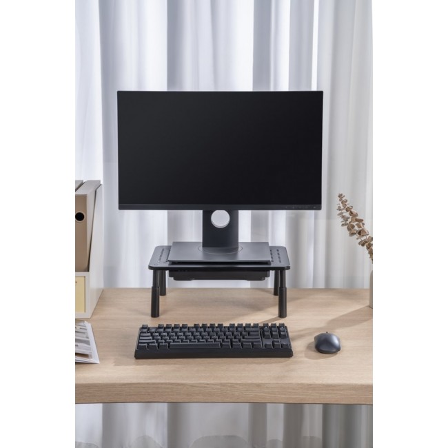 Gembird MS-TABLE-D-01 Adjustable monitor stand with drawer (rectangle) Gembird MS-TABLE-D-01 Adjustable monitor stand with drawer (rectangle)