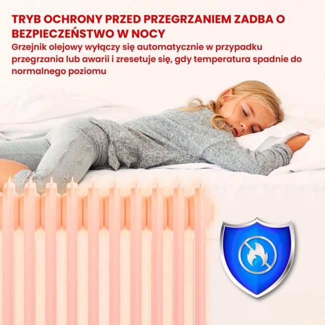 Extralink Oil filled radiator NY-25W1 2500W, 11 fins