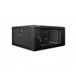 Lanberg wall-mounted installation rack cabinet 19'' 4U 600x600mm black (glass door) Lanberg wall-mounted installation rack cabinet 19'' 4U 600x600mm black (glass door)