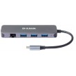 D-Link 5-in-1 USB-C Hub with Gigabit Ethernet/Power Delivery