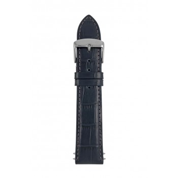 Leather strap Zeppelin navy blue 22 mm