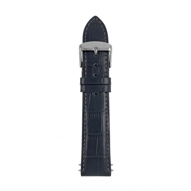 Leather strap Zeppelin navy blue 22 mm