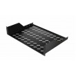 Equip Fixed Shelf 19', 2U, 800MM, Black