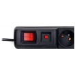ACAR S8 power extension 1.5 m 8 AC outlet(s) Indoor Black