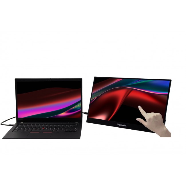 Verbatim Portable Touchscreen Monitor Ultra HD 4K - 17.3 