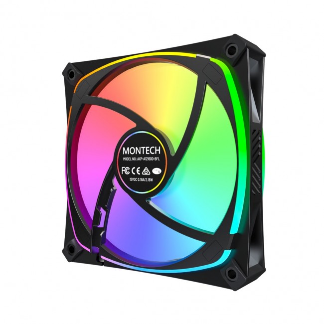 Montech AX120 PRO Computer case Fan 12 cm Black 3 pc(s) Montech AX120 PRO Computer case Fan 12 cm Black 3 pc(s)