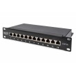 Digitus CAT 6A Patch Panel, shielded, 12-Port, 1HE, 10