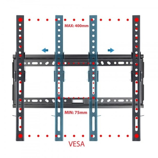 Esperanza ERW014 TV Mount 26' 70 ' 177.8 cm Black