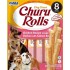 INABA Churu Rolls Chicken with salmon recipe - Dog treat - 8x12g