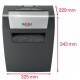 Rexel Momentum X308 paper shredder Particle-cut shredding Black, Grey