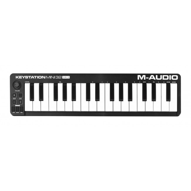 M-AUDIO Keystation Mini 32 MK3 MIDI keyboard 32 keys USB Black, White M-AUDIO Keystation Mini 32 MK3 MIDI keyboard 32 keys USB Black, White
