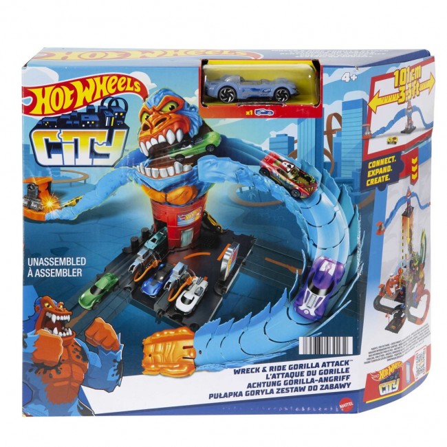 Hot Wheels City Wreck & Ride Gorilla Attack Playset