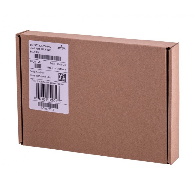 Broadcom BCM5720-2P Internal Ethernet 1000 Mbit/s Broadcom BCM5720-2P Internal Ethernet 1000 Mbit/s