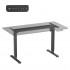 Ergo Office, height adjustment electric desk, max height 1160mm, max - 80 kg, without table top for standing and sitting work, black, ER-40