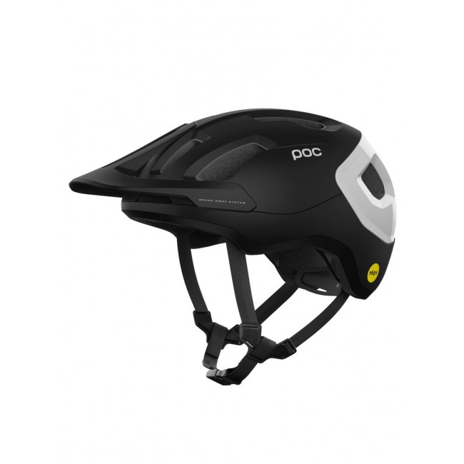Bike helmet POC Axion Race Mips black-white