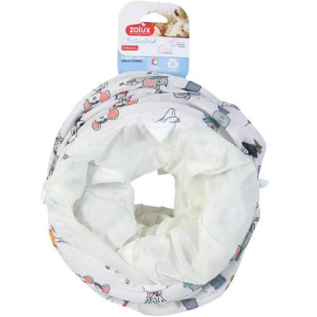 ZOLUX Chatouille Tunnel Cats and Mice Pattern - cat toy - 100cm