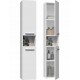 Bathroom cabinet NEL I 31x30x174 cm, matt white Bathroom cabinet NEL I 31x30x174 cm, matt white
